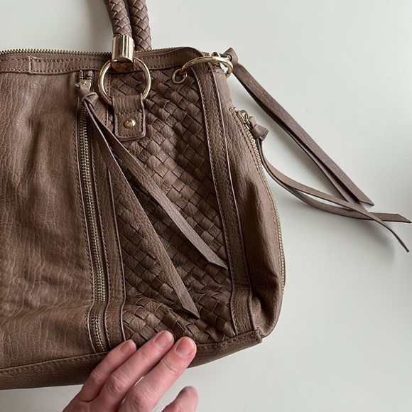 Urban Expressions 15X10 large brown braided tassel purse nwot - Picture 2 of 11